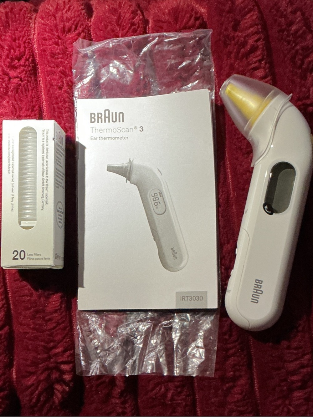 Braun ThermoScan 3 Ear Thermometer - White with Yellow Tip
